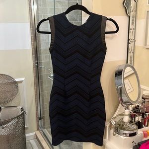 BarIII Black & Blue Mini Cocktail Dress